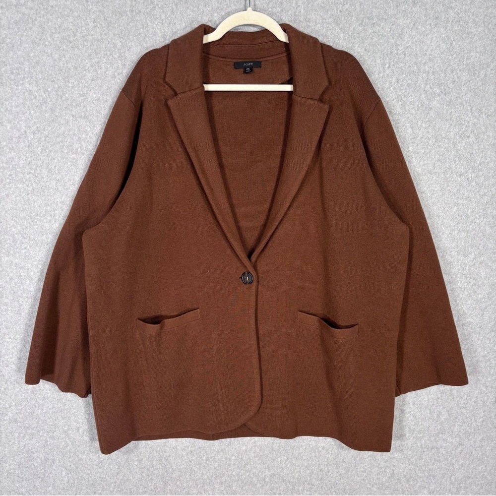 J. Crew Rich Brown Women's Blazer Size 2X